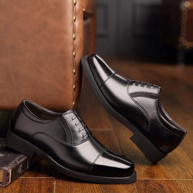 Business Formal Wear Three Section Leather Shoes