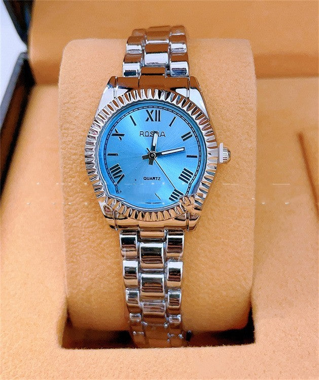 Foreign Trade Roman Scale Men's Steel Strap Watch In Stock Wholesale Rosra Fashion Fashion Quartz Couple Watch