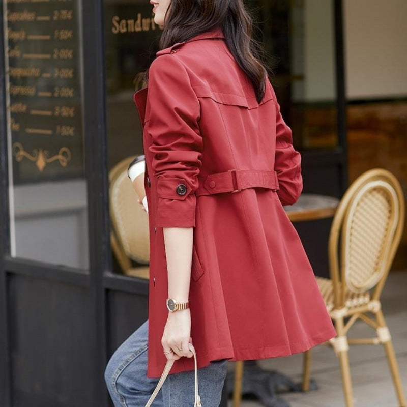 Ladies New Double Breasted Short Coat
