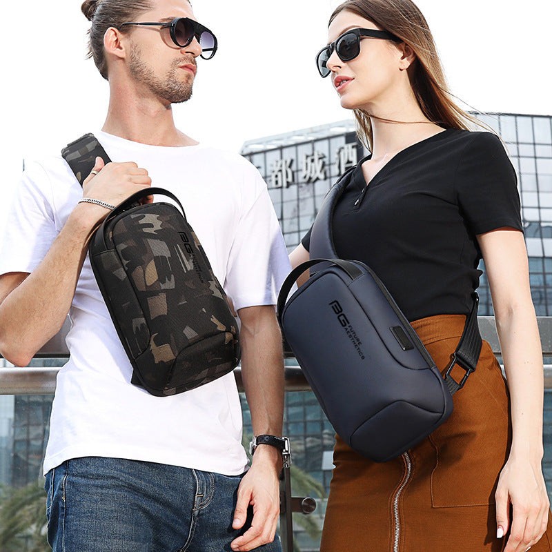 Men's Casual Shoulder Business Usb Shoulder Bag
